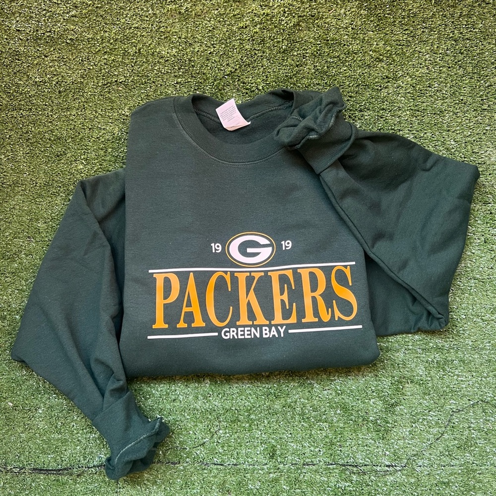 Green Bay Packers Green Crewneck, NFL sweatshirt, Go Pack Go